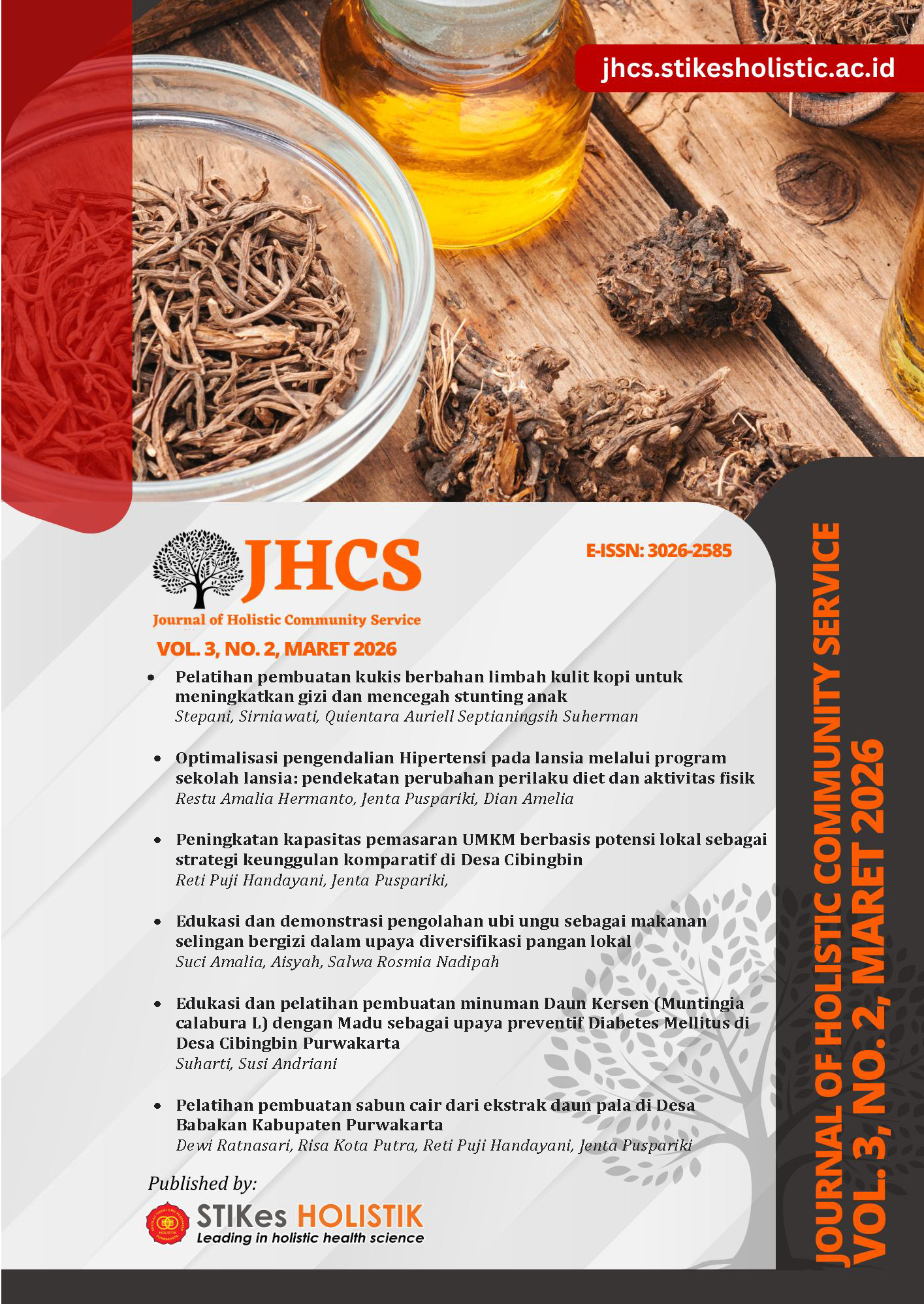 					View Vol. 3 No. 2 (2026): Journal of Holistic and Health Sciences (Jurnal Ilmu Holistik dan Kesehatan)
				